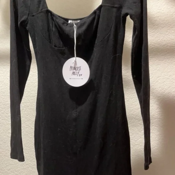 Princess Polly Black Dress - Picture 3 of 3